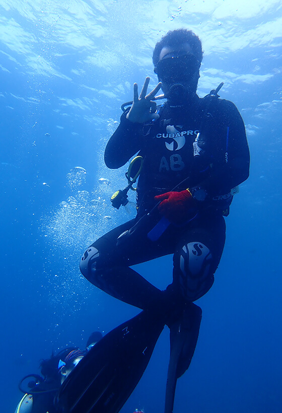 diving